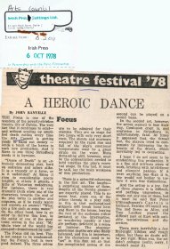 Review by John Banville (Irish Press) of Dance of Death by Strindberg produced by the Focus Theatre. Copyright courtesy of the Irish Press.